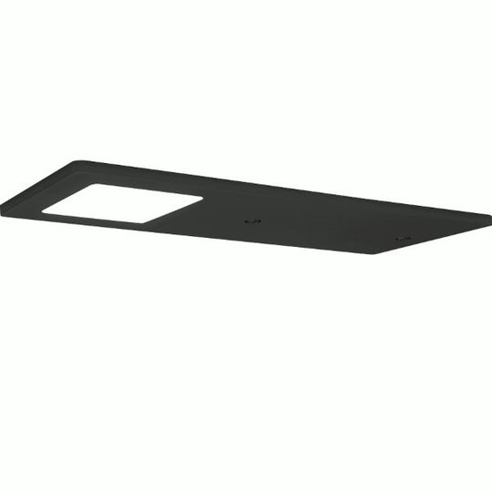 Solaris 3.5W Diffused Recti LED Cabinet Lighting - Matt Black