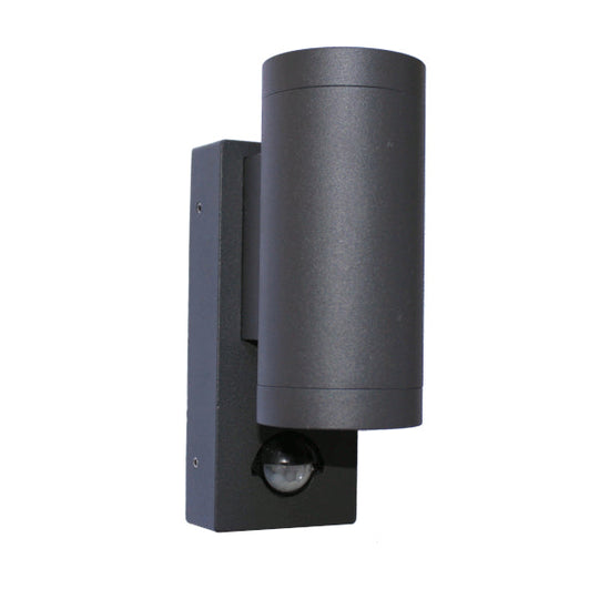 LED Up & Down Wall Light With PIR Anthracite Finish